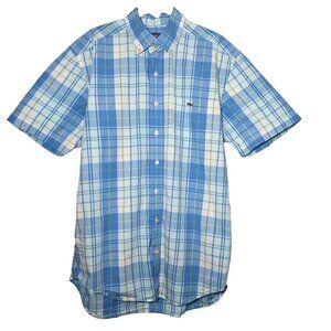 Vinyard Vines Men's Short Sleeve Cotton‎ Collared Button-up Shirt Plaid Size M